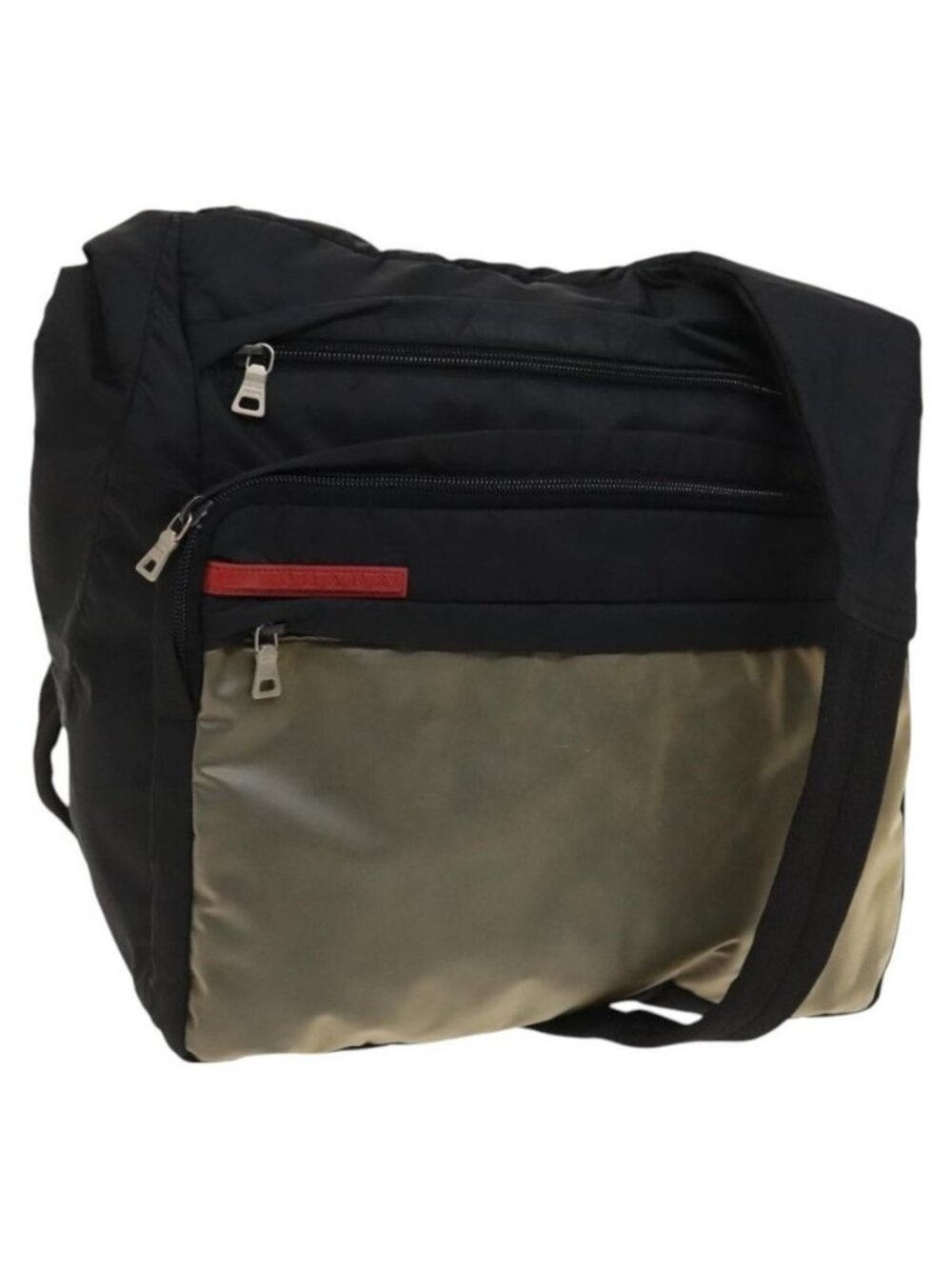Authentic PRADA Sports Shoulder Bag Nylon Black Silver - Picture 1 of 16